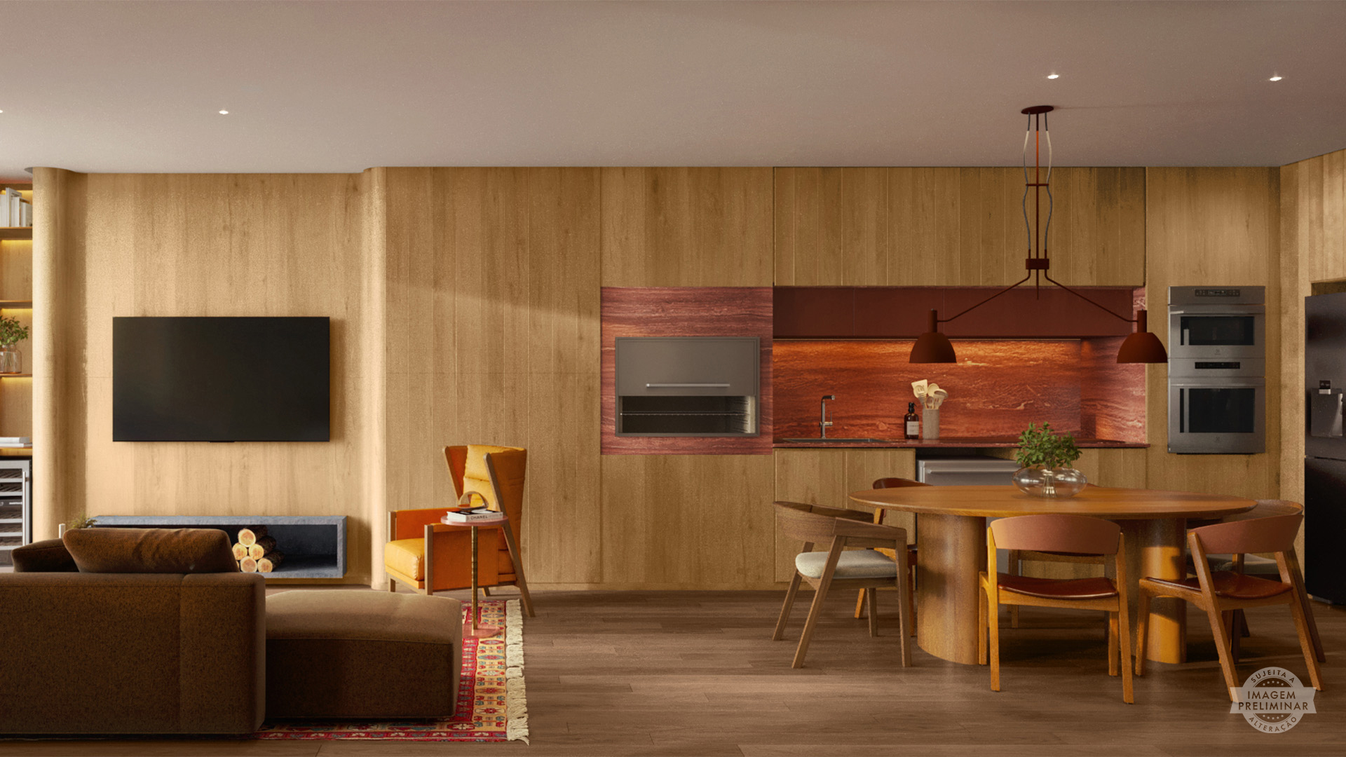 Living 02 Dorms. Residencial